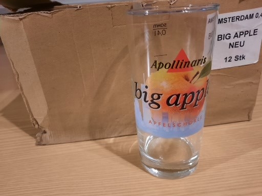 Preissenkung   12 Trinkgläser Apollinaris Big Apple 0,4 Liter