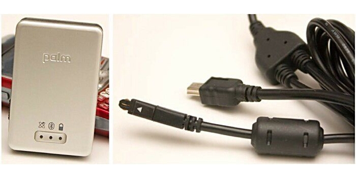 Palm USB Bluetooth GPS Empfänger plus Autoadapter mit Mini-USB