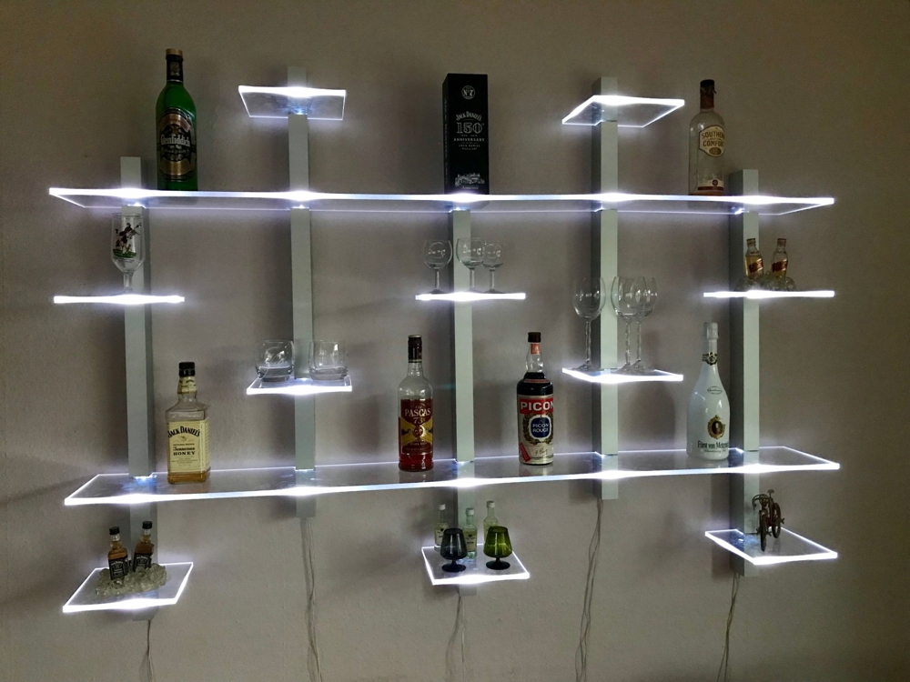 Design Bar Regal LED ideal für Spiritousen