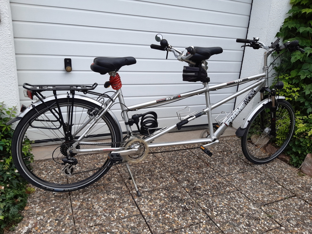 Alu-Tandem 26 Zoll (auch mit) Fahrradträger zu verkaufen
