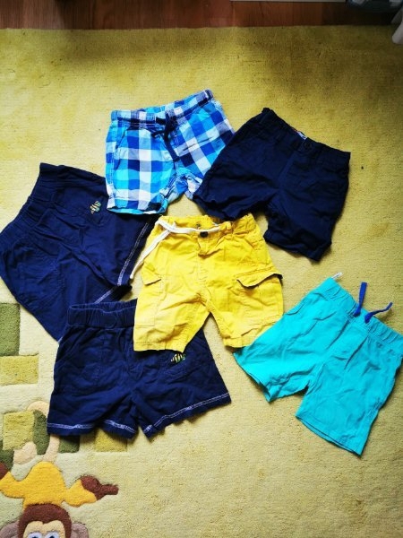 Kleinkindkleidung Gr. 86 Kurze Hosen, Sommerhosen, 6 Teile