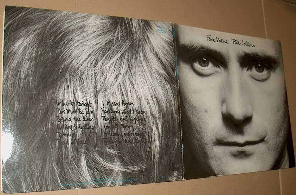 B LP PHIL COLLINS FACE VALUE 1981 Atlantic WEA 99143 Langspielplatte Schallplatte Album