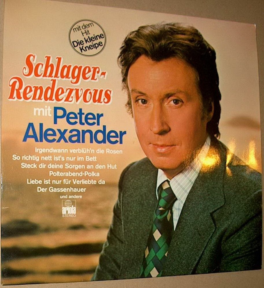 B LP PETER ALEXANDER SCHLAGER-RENDEZVOUS Ariola 27 625 IT Stereo Langspielplatte Schallplatte Album