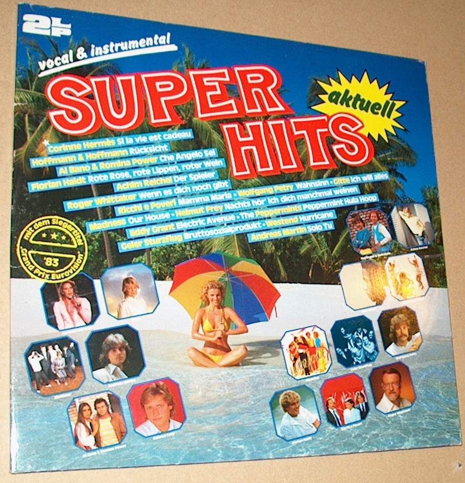 B LPS DA Super Hits aktuell vocal+instrumental 1982 83 Doppelalbum Schallplatte Sampler