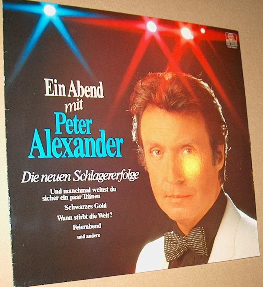 B LP PETER ALEXANDER EIN ABEND MIT PETER Alexander Ariola Club-Edition 30067 3 Schallplatte Album