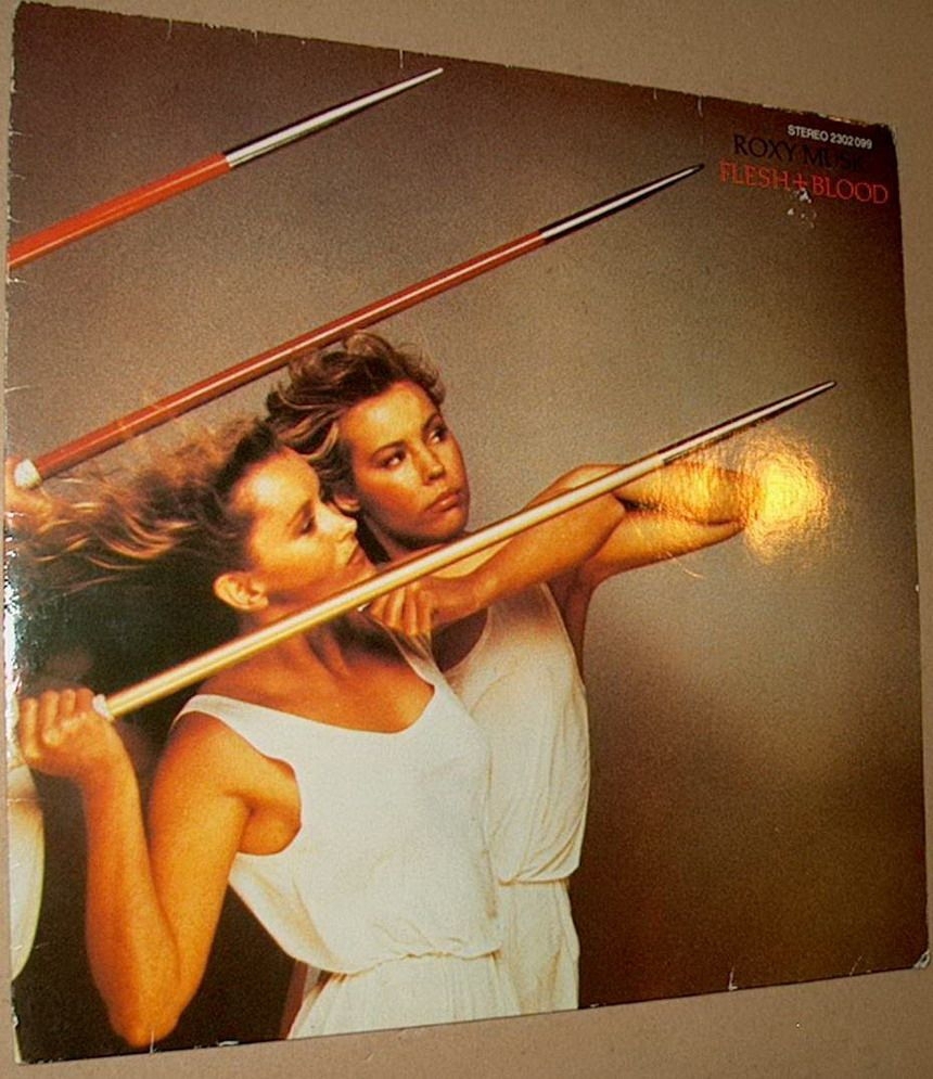 B LP Roxy Musik Flesh + Blood 1980 Polydor 2302 099 Langspielplatte Schallplatte Album Vinyl