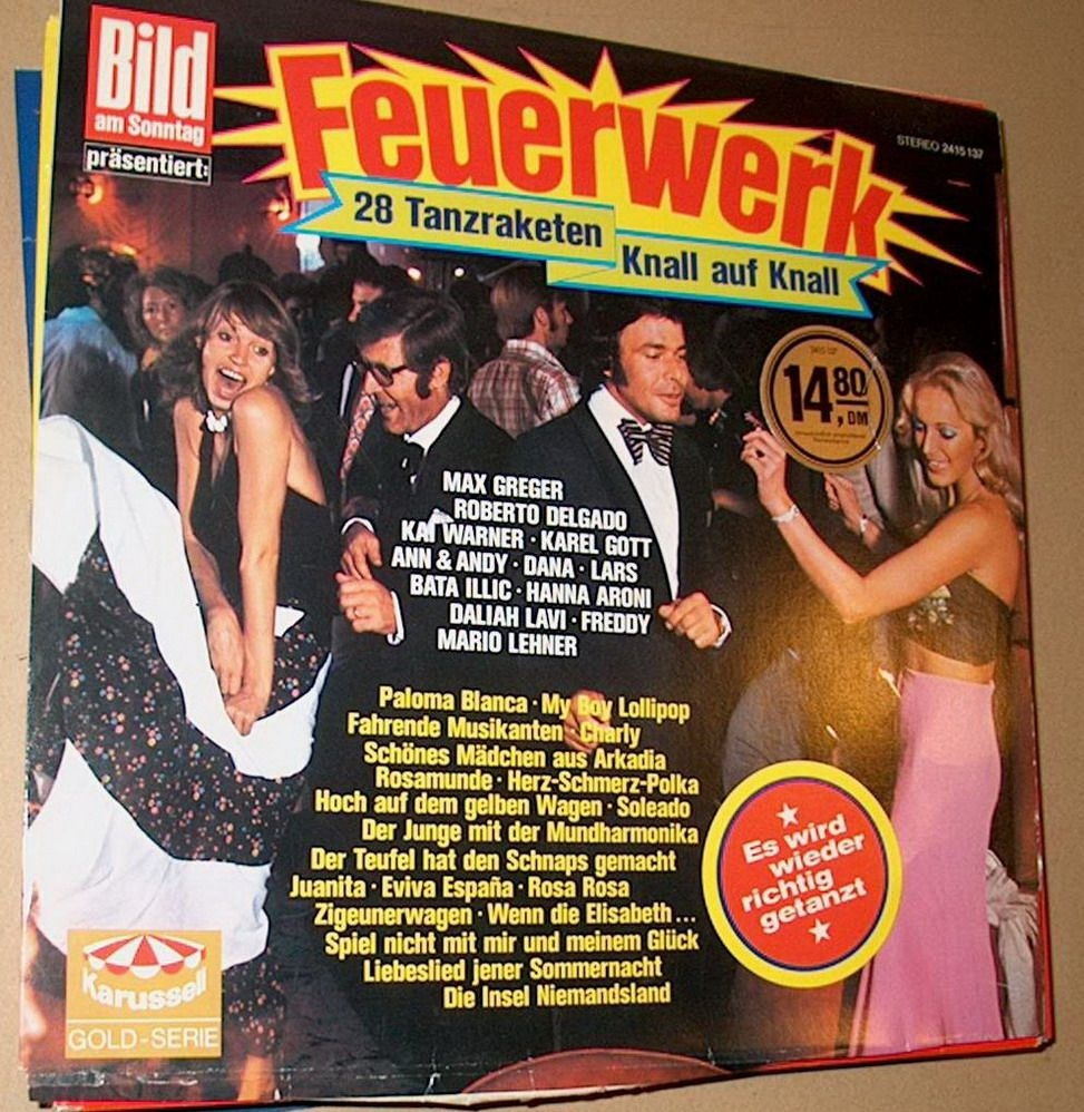 B LPS Feuerwerk 28 Tanzraketen KNALL AUF FALL 1974 75 Karussell 2415137 LP 1975 Schallplatte Sampler