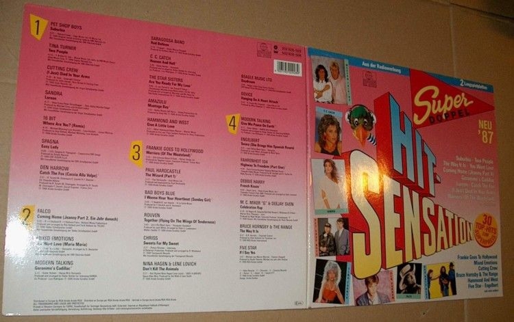 B LPS DA Super Doppel Hit-Sensationen Neu  87 30 Tophits 1986 Doppelalbum Langspielplatte Sampler V