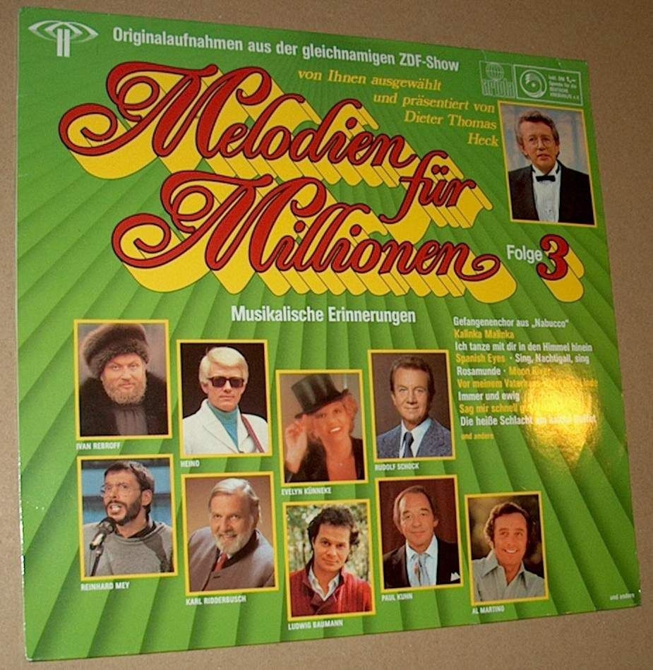 B LPS Melodien FÜR Millionen FOLGE 3 1961-1985 Ariola 207020572 Schallplatte 85 Schallplatte Sampler
