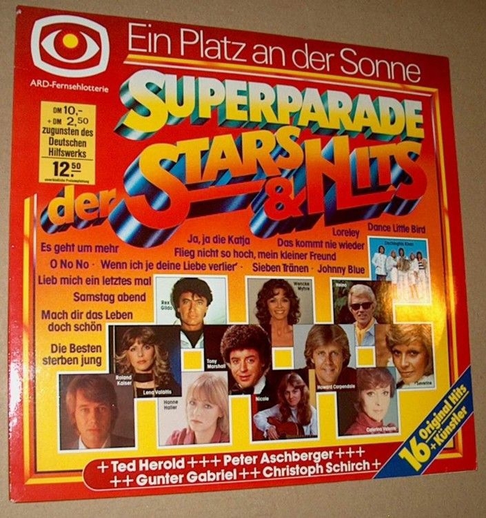 B LPS Superparade STARS & HITS Ein Platz an der Sonne Mariofon 1981 Langspielplatte Schallplatte