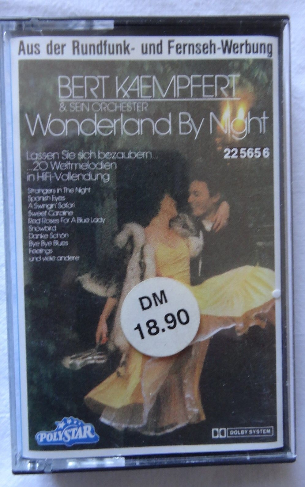 MC Bert Kaempert &sein Orchester Wonderland by Night 20 Melodien Polystar 225656 1978 Musikkassette