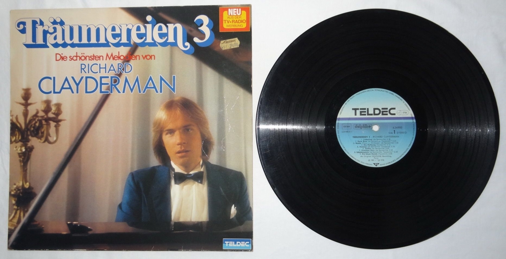 LP Richard Clayderman Träumereien3 Die schönsten Melodien Von Richard Clayderman Langspielplatte Vin