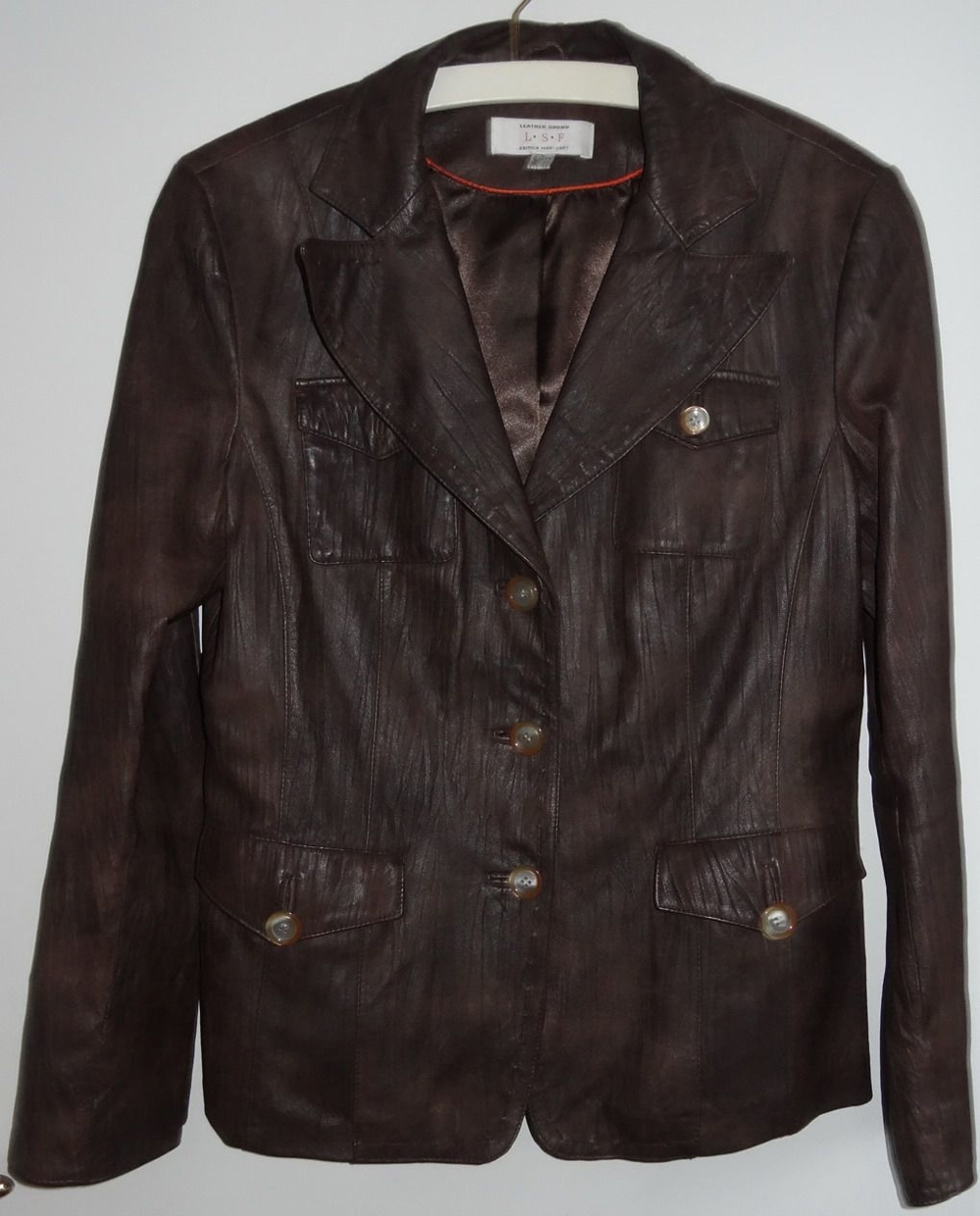 KT Leather Sound LSF Lederjacke Gr. 44 braun Nappaleder wenig getragen einwandfrei Damenjacke Jacke