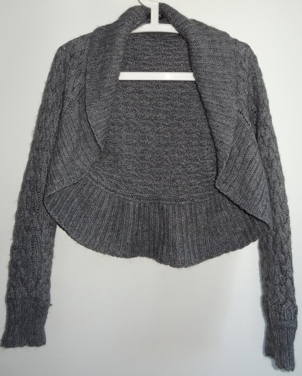 KT AMISU Weste Strickweste Schulterweste Gr. L Grau 70 Polyacryl 20Wolle 10Alpaka Damenweste Kleidun