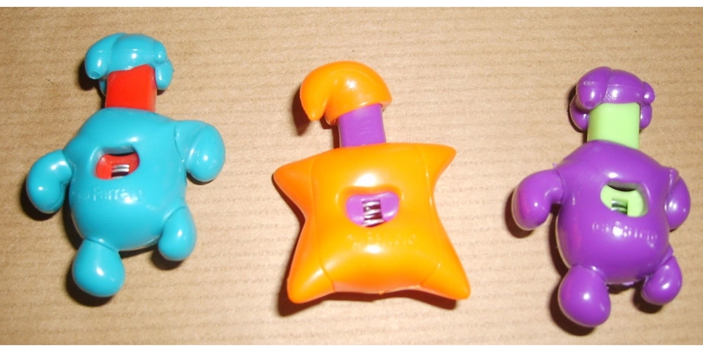 Ü-Ei 1342 2002 Coole Fadenbeiser Blub blau 612413 lila 653 orange 637 gut erhalten Ferrero Figur