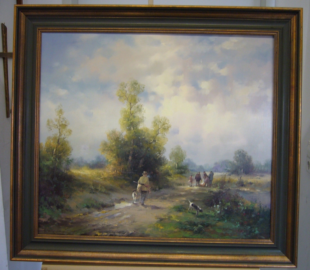 Ölgemälde - Mehrnia, Hamid - Heimkehr von der Jagd