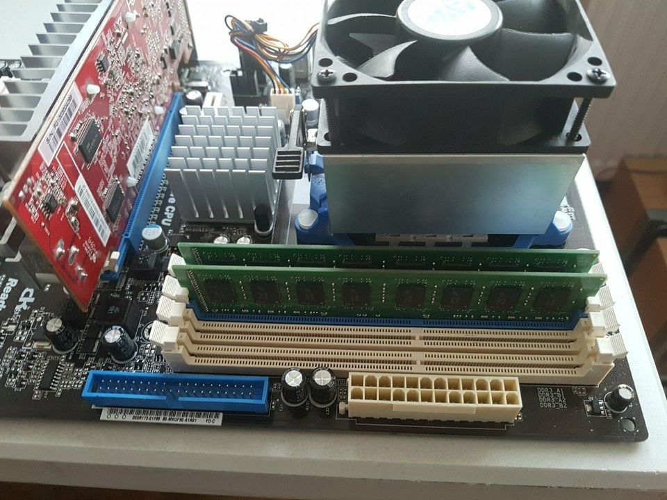 MOTHERBORD M3A-UCC + CPU + RAM + GRAFIKKARTE