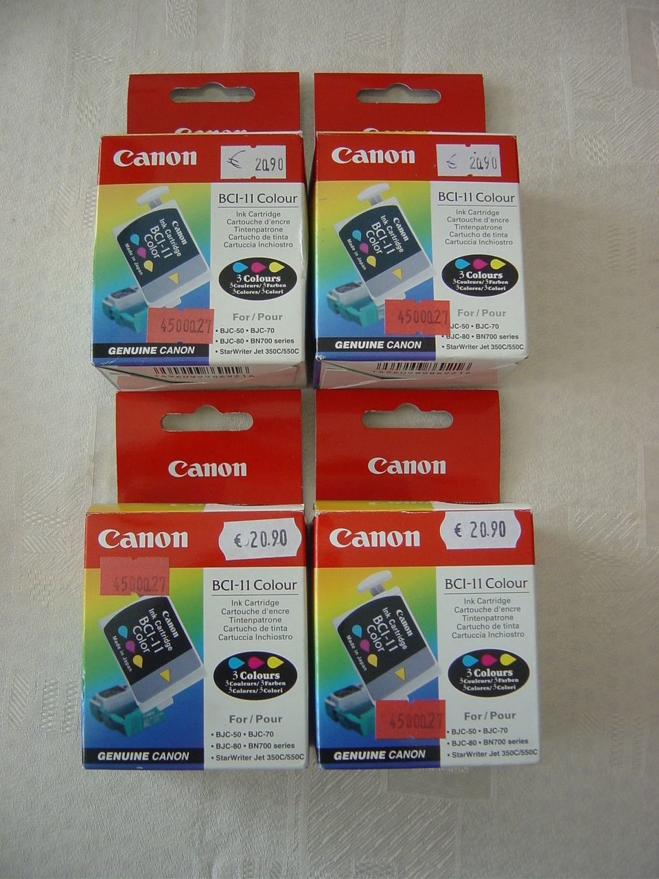 7 X Original Canon Tintenpatrone BCI11/BCI10Colour/Black je 3er Pack=21 Stk.NEU