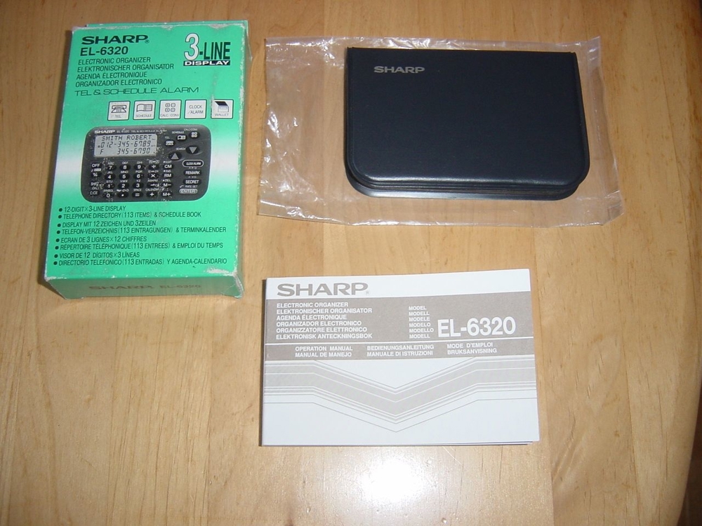 Seltene Sharp Personal Elektronische Organisator- EL6320 -Memo Master Alarm - 1 Neu