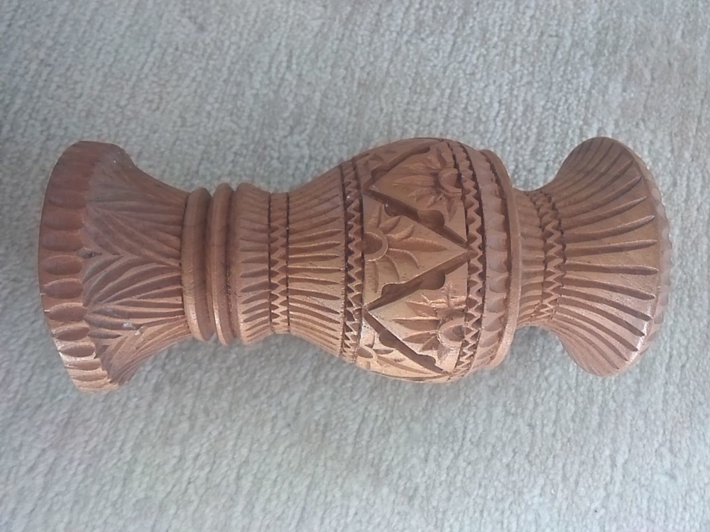 Schüssel Schale Vase 2 Kelche Holz Schnitzerei Thailand filigran