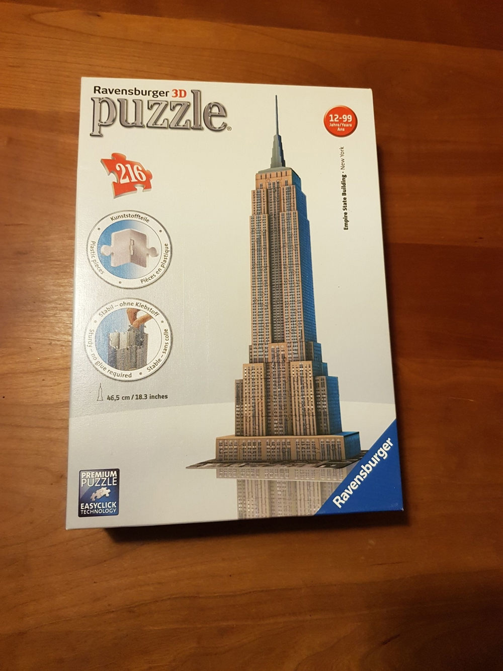 Ravensburger 3D-Puzzle, Empire State Building, 216 Teile