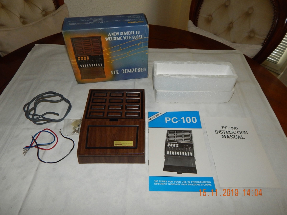Haustürklingel PC 100von Telsec im Retro Look mit 22 Klingeltöne ganz neu