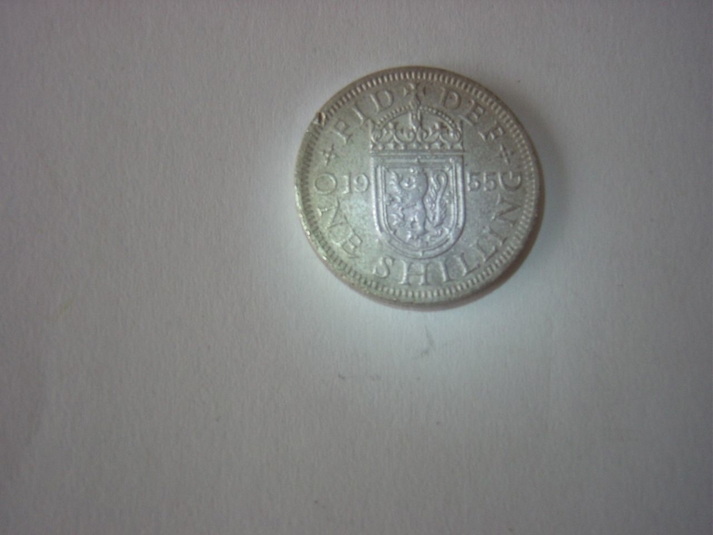 Aus KONVOLUT HERRAUS one shilling Münze Elizabeth II 1955 Britisch