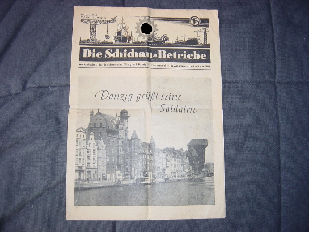 Schichau Betriebe Zeitung Mai-Juni 1943 original