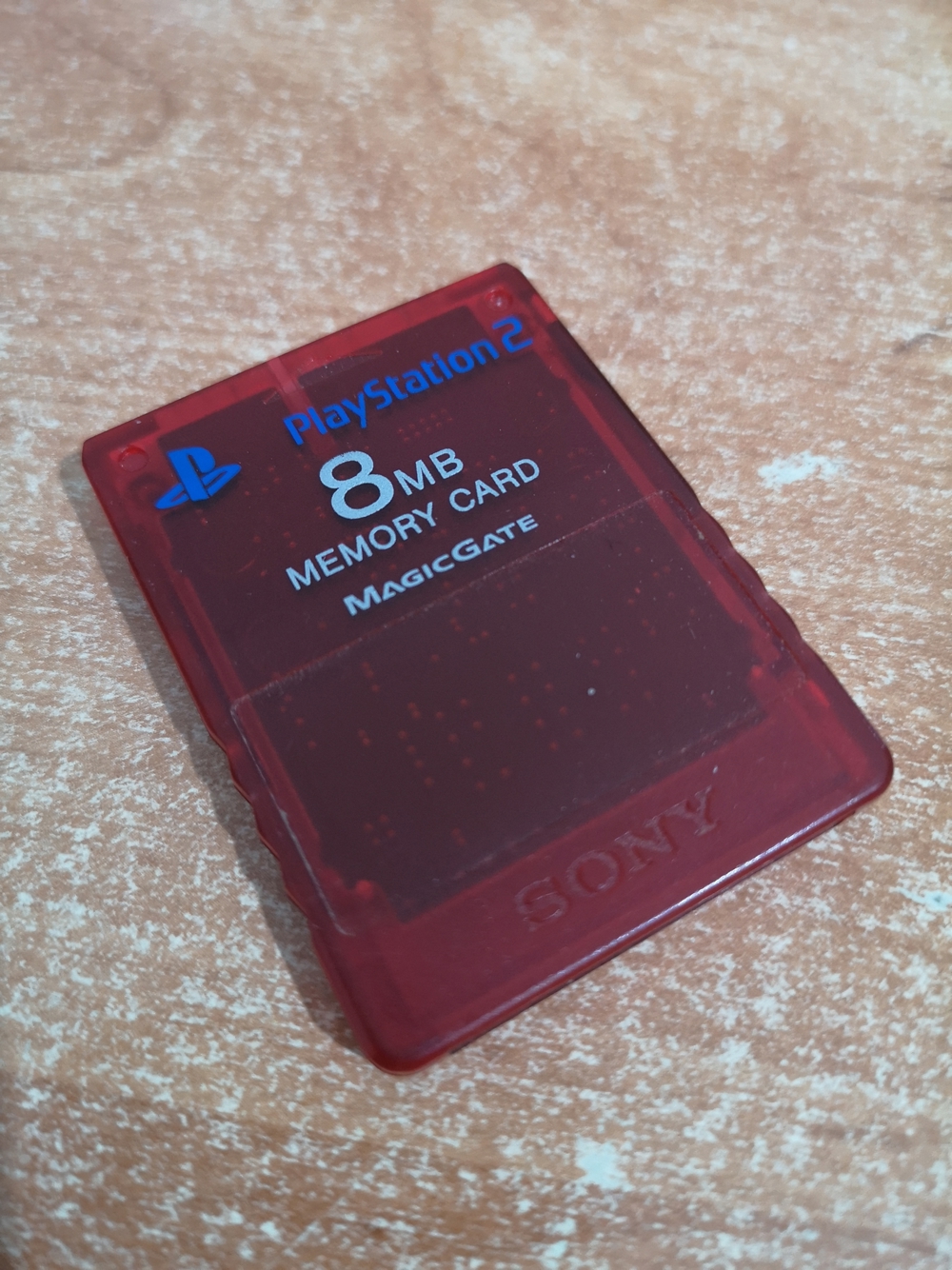 Original Playstation 2 MagicGate 8MB Speicher rot transparent