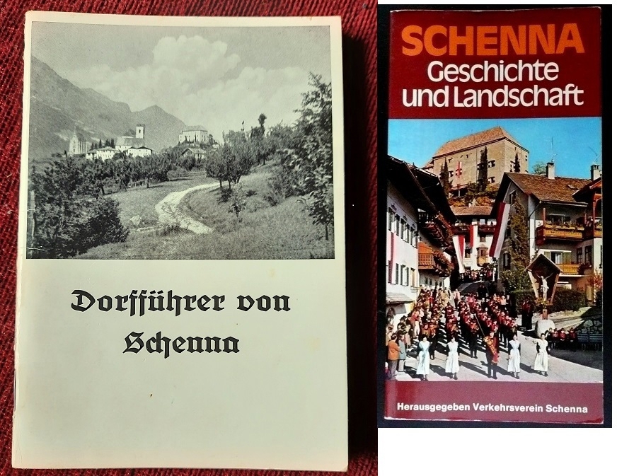 2 alte, interessante Reiseführer Schenna bei Meran - Südtirol
