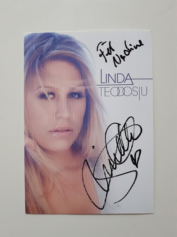 Linda Teodosiu * Original Autogramm * mit Widmung