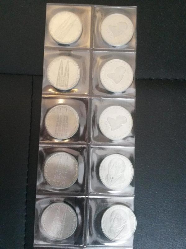 5 DM Gedenkmünzen, über 40 Stück