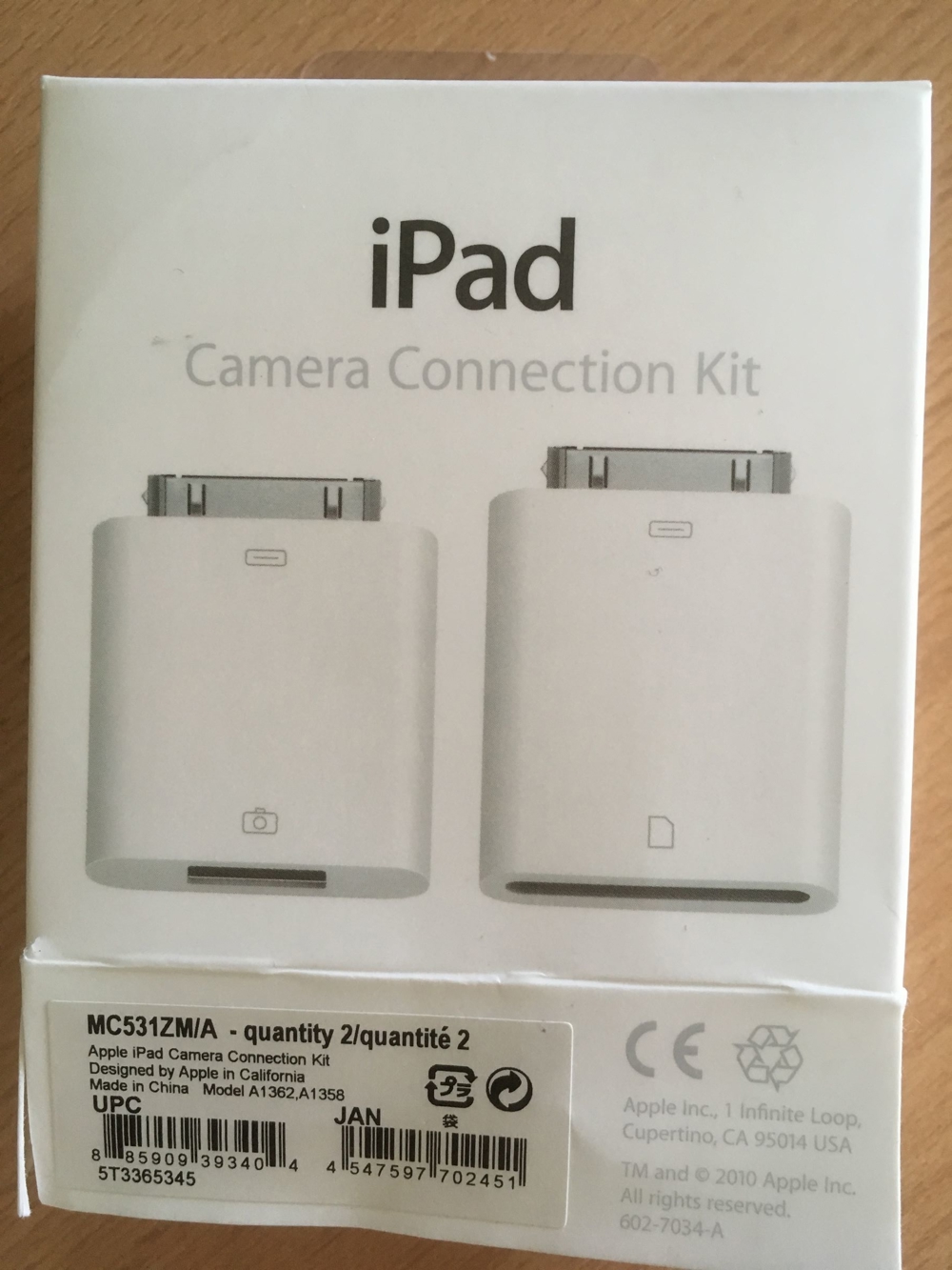 iPad Camera Connection Kit - NEU!