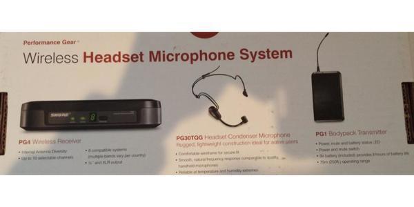 Headset Microphone System SHURE PG 30 komplett TOP-gepflegt