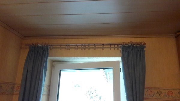 Vorhangschals, Stores, Holz Ringe 