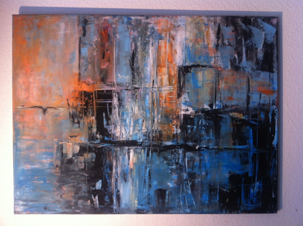 Acrylgemälde Abstrakt Leinwand Unikat 60x80