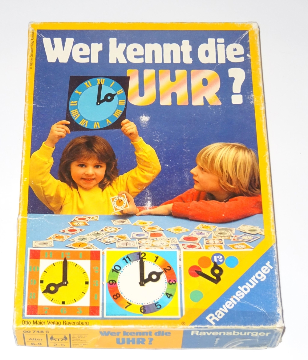 Spiel Kinder  Wer kennt die Uhr ?  Ravensburger 007486  2-5 Sp., 6-9 Jahre