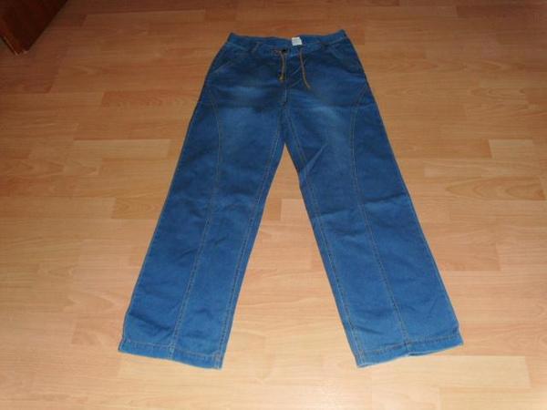 Jeans, blau mit Zugband, Gr. 40