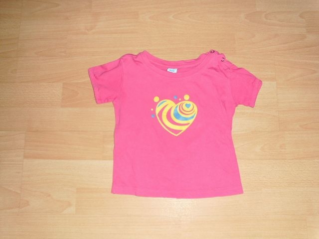 T-Shirt von Lalelu, pink mit Herz, Gr. 86/92