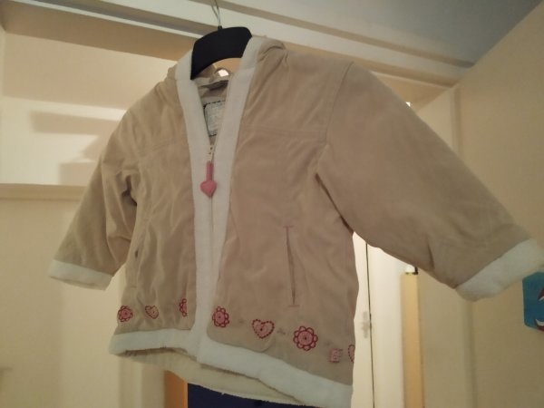 Jacke, 92 - beige/weiß, Wildleder