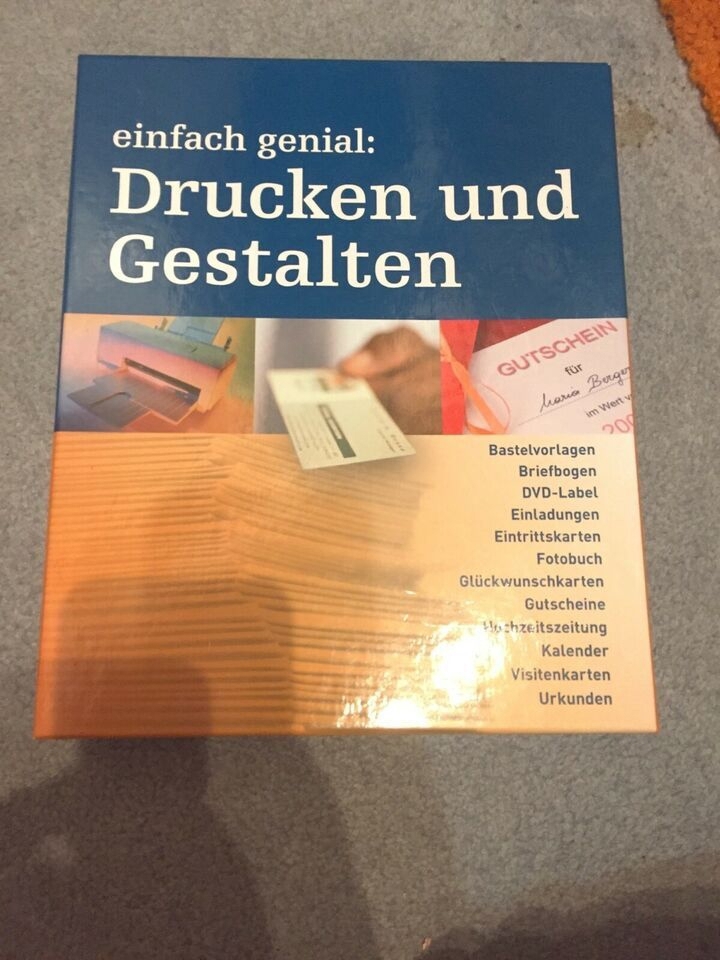 Software Handbuch CD Drucken und Gestalten PC Programm
