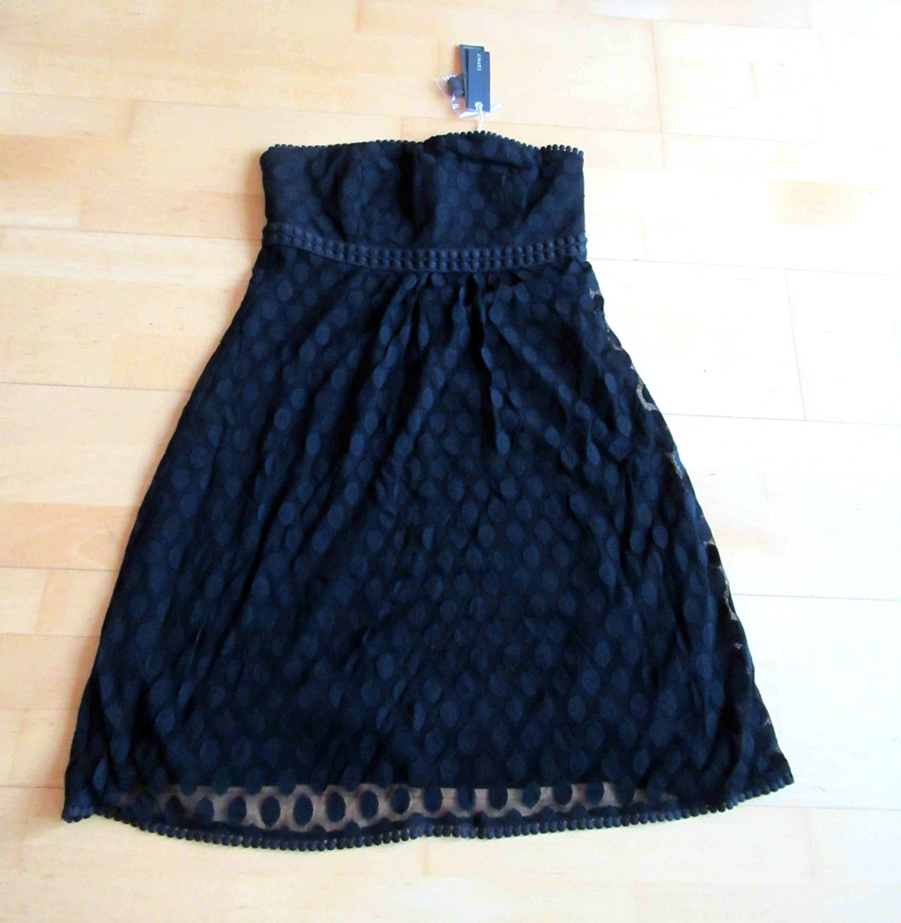 NEUES schwarzes Kleid mit oder ohne Träger Esprit Größe M / L