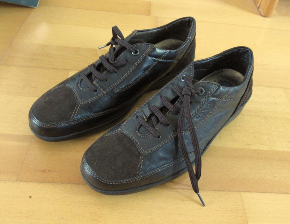 Neuwertige braune Halbschuhe von Stonefly Gr: 39 Leder Antishock