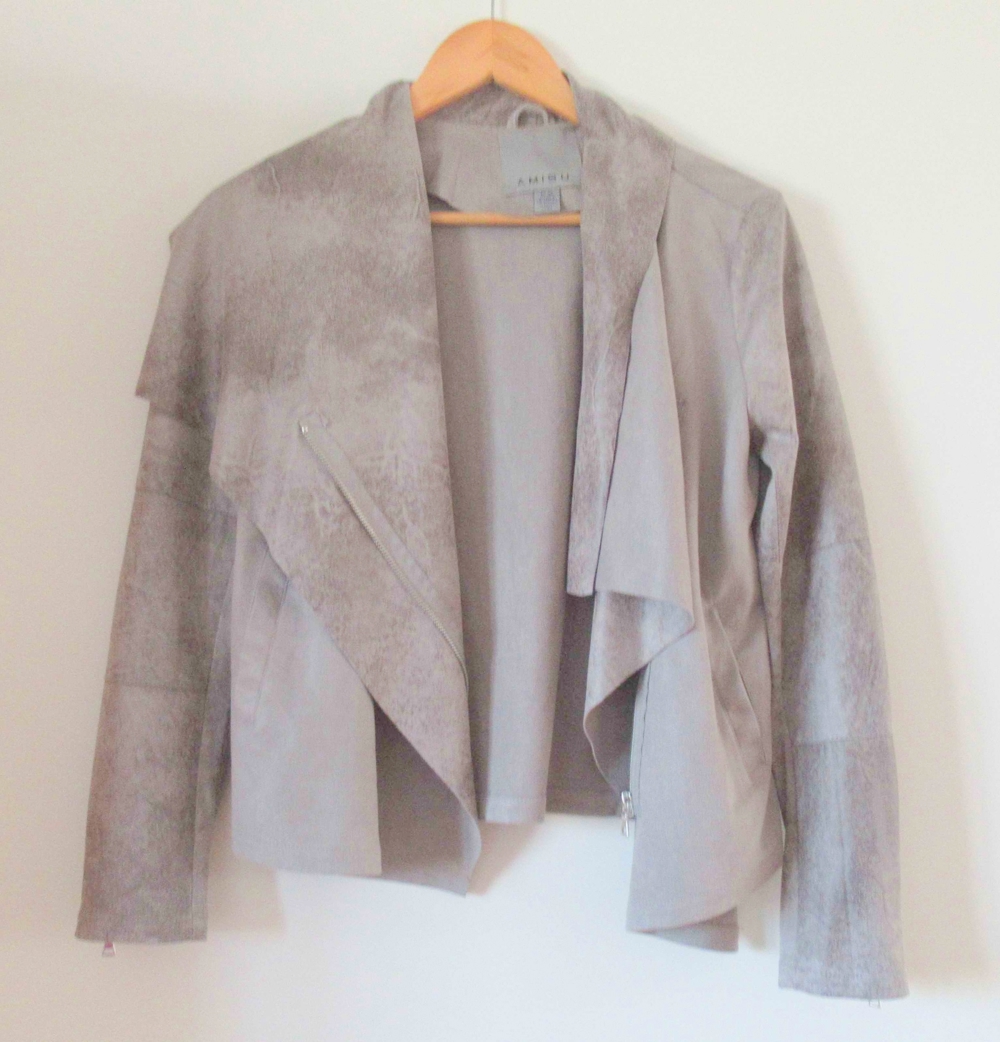 Neuwertige graue extravagante Jacke Größe 36 von Amisu