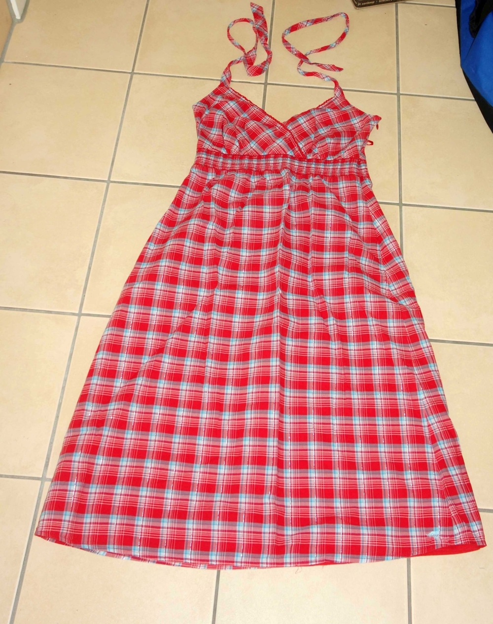 NEUWERTIGES rotkariertes Kleid Größe 36 38 von Esprit