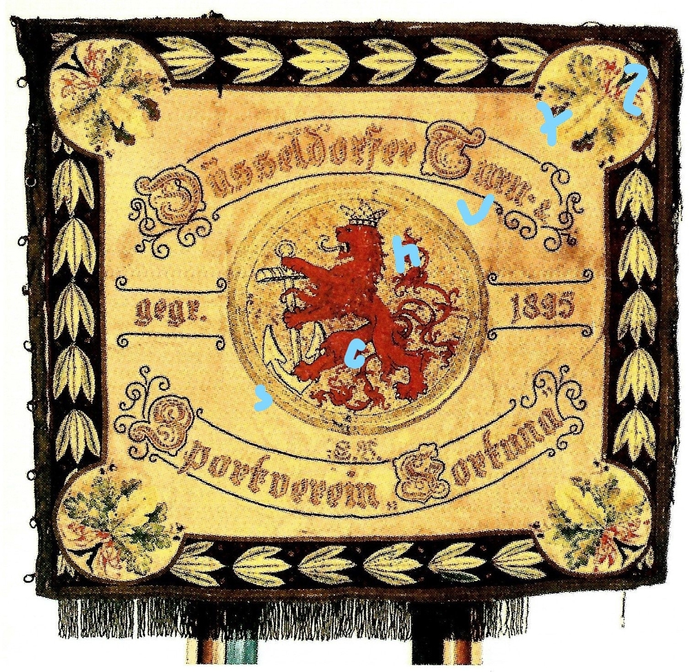 Fortuna Düsseldorf um 1912 Fahne, Bild