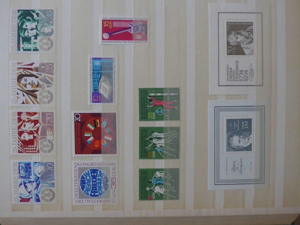 DDR Briefmarken mit Spendenmarken 1973