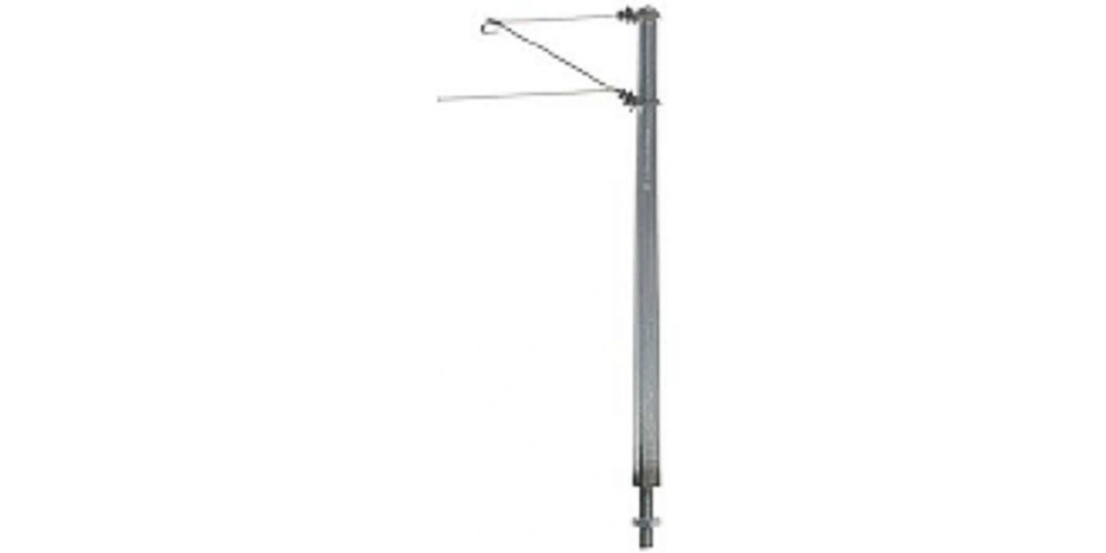Sommerfeldt Streckenmast m. Ausl. 100mm Alu ÖBB H0 Art. 190 - NEU