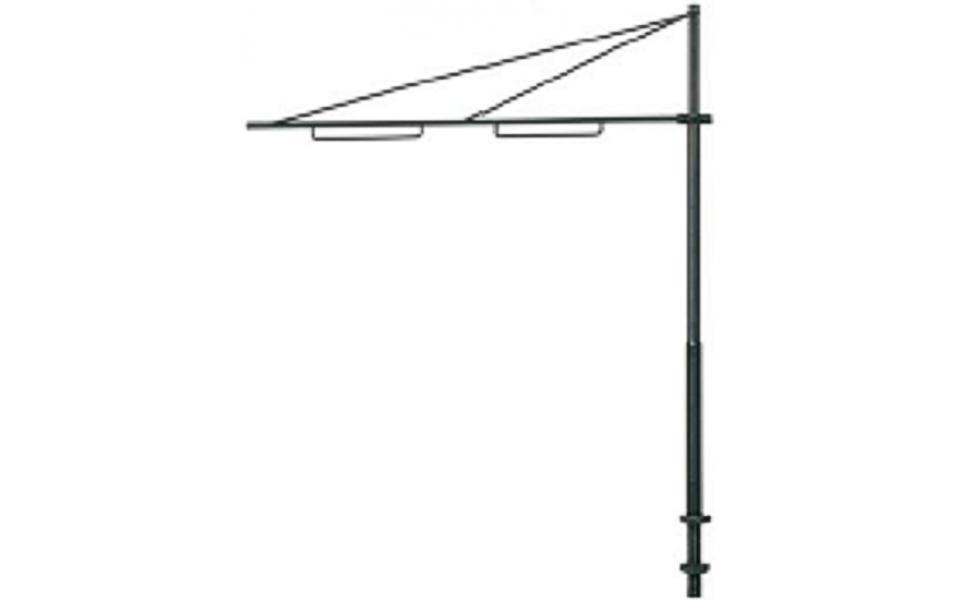 Sommerfeldt Straßenbahnmast m. Doppelausl. H0 Art. 109 - NEU