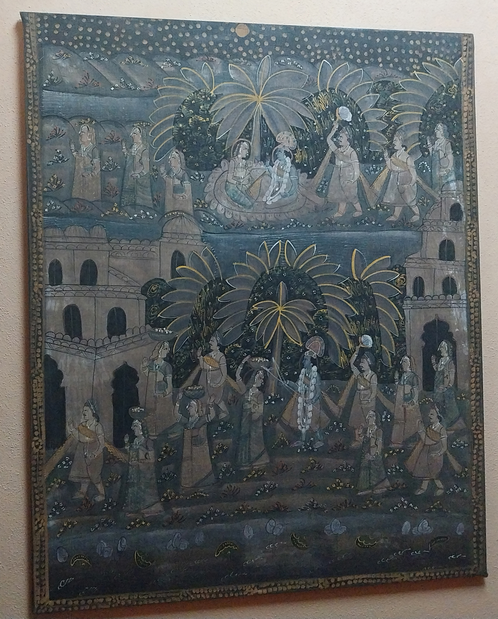 indische Seidenmalerei